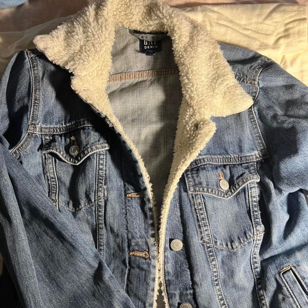 Gap Denim Sherpa Lined Jacket